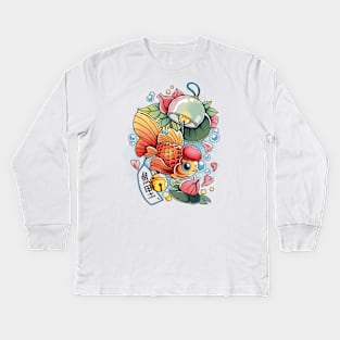 Fish furin Kids Long Sleeve T-Shirt